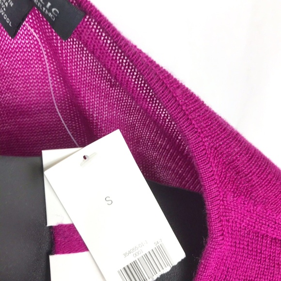 Banana Republic Italian Merino Wool Tie String Sweater Embroidery Cardigan Sz S - Picture 13 of 13